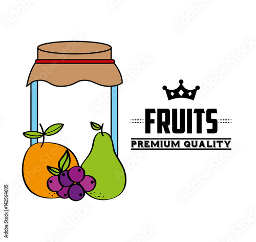 smothie fruits delicious icon vector ilustration design