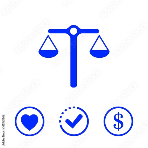 Wallpaper Mural scales icon stock vector illustration stock vector illustration flat design Torontodigital.ca