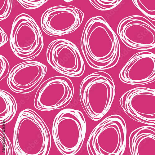 Decorative seamless patterns with eggs