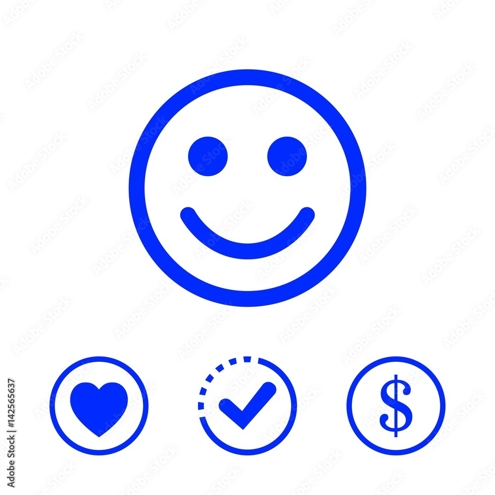 Smile icon stock vector illustration flat design Smile icon stock vector illustration flat design