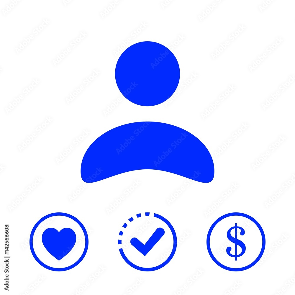 Man icon stock vector illustration flat design Man icon stock vector illustration flat design