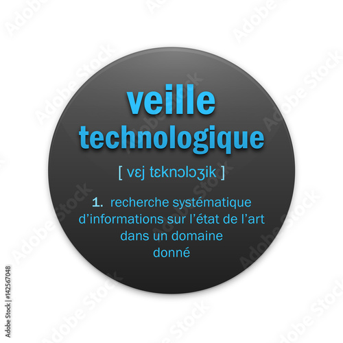 Icône VEILLE TECHNOLOGIQUE avec définition
