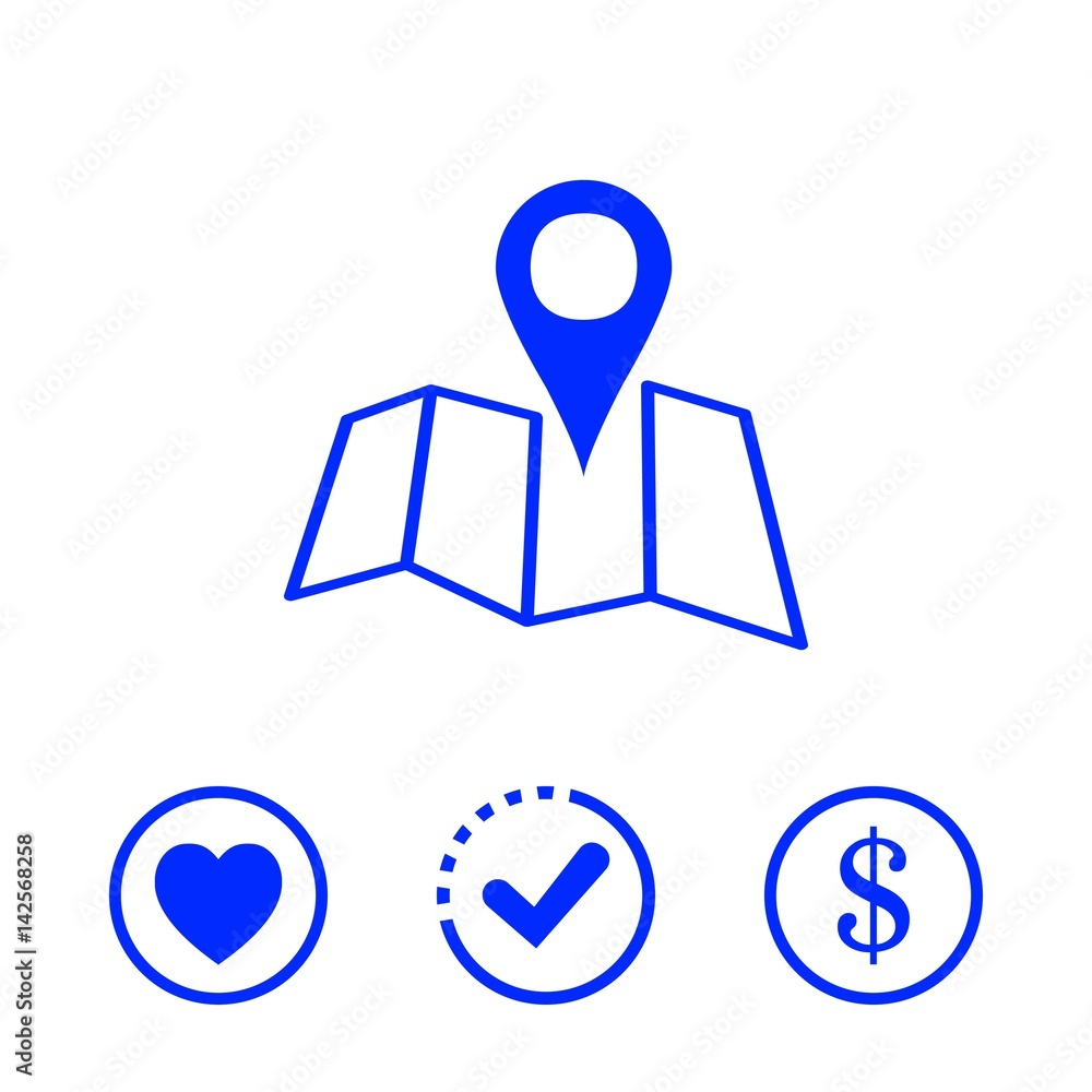 navigation icon stock vector illustration flat design navigation icon stock vector illustration flat design