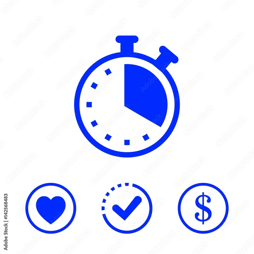 clock icon stock vector illustration flat design clock icon stock vector illustration flat design