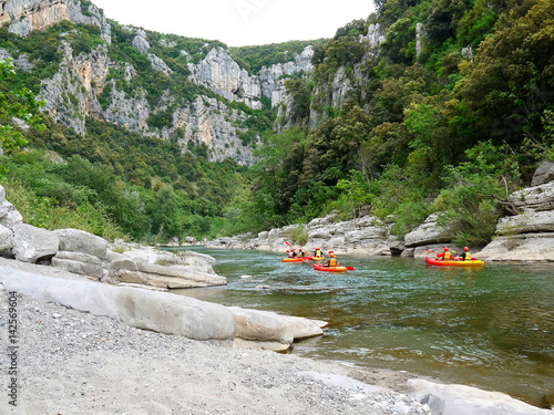 canoës sur l'hérault