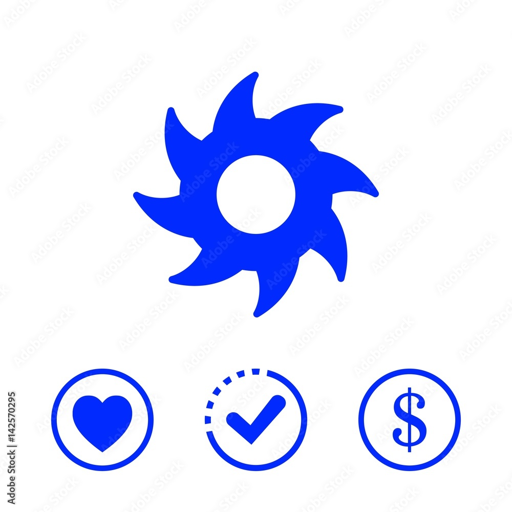circular saw icon stock vector illustration flat design circular saw icon stock vector illustration flat design