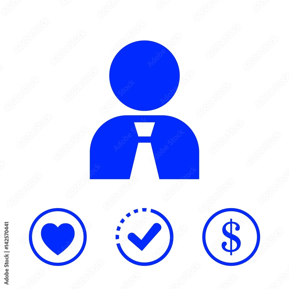 Man icon stock vector illustration flat design Man icon stock vector illustration flat design