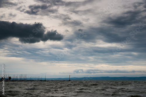 Storm over Lake Balaton  Hungary