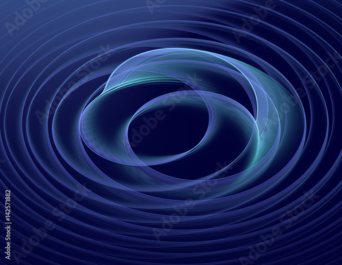 Blue abstract fractal background