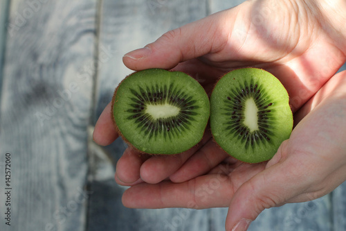 Kiwi in the hands