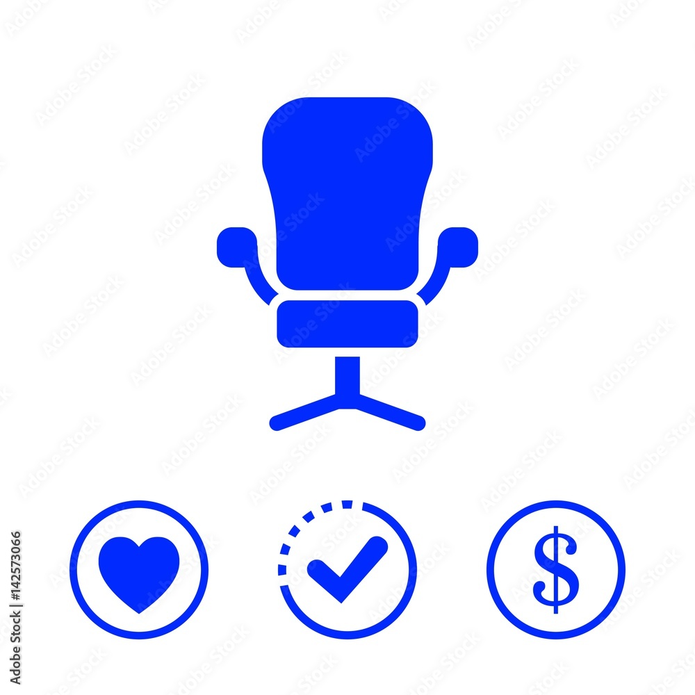 office chair icon stock vector illustration flat design office chair icon stock vector illustration flat design
