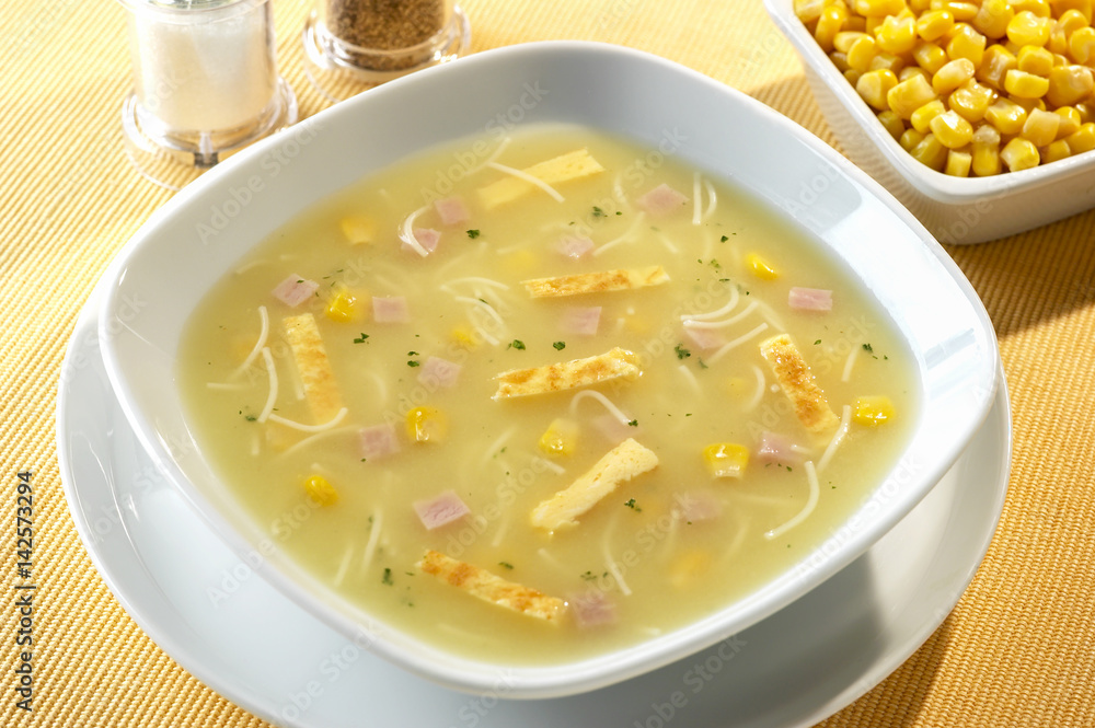 ommelette soup with corn ommelette soup with corn