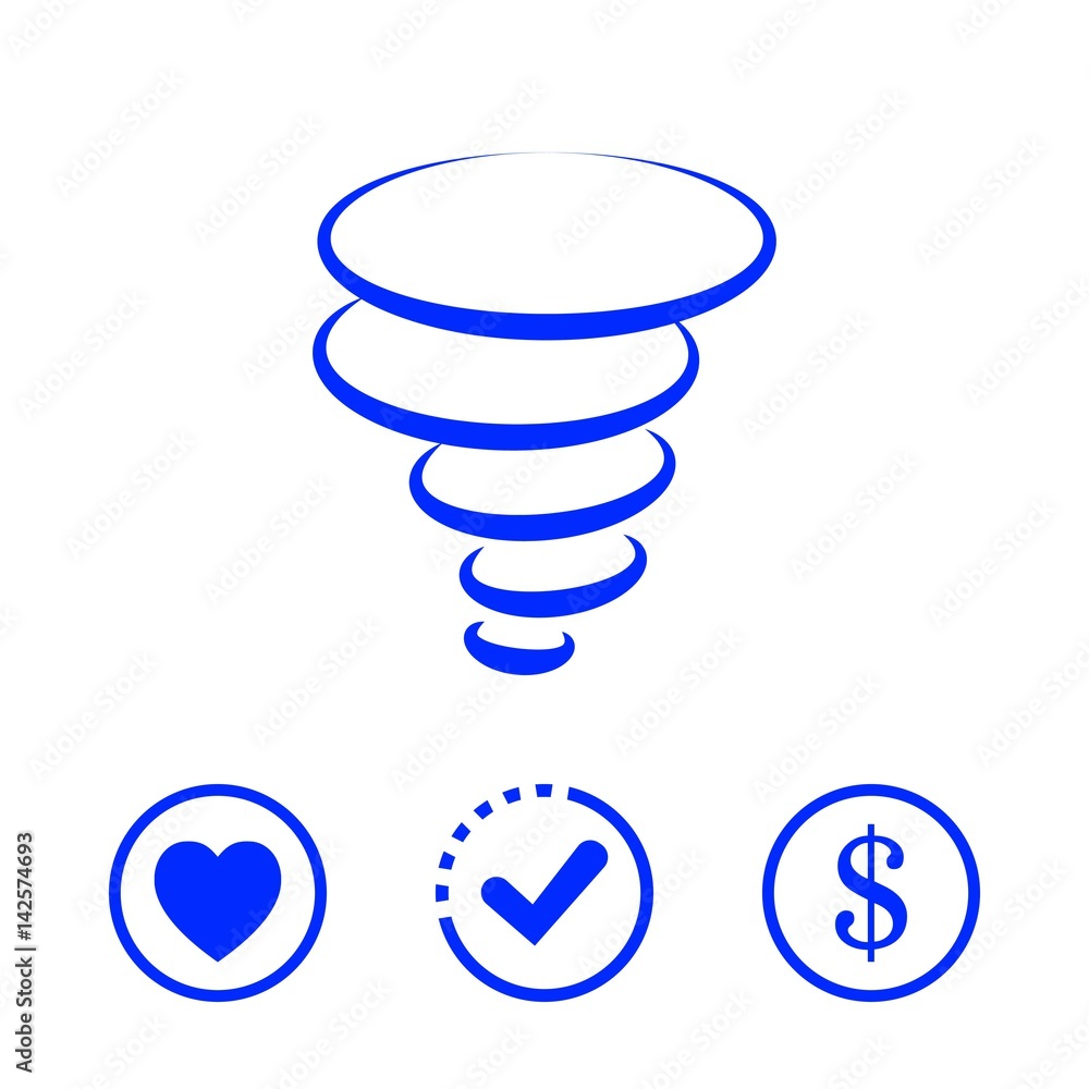 tornado icon stock vector illustration flat design tornado icon stock vector illustration flat design