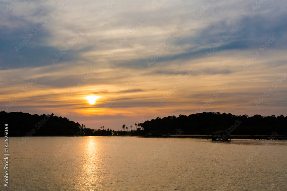 Tropical sunset on Koh Chang