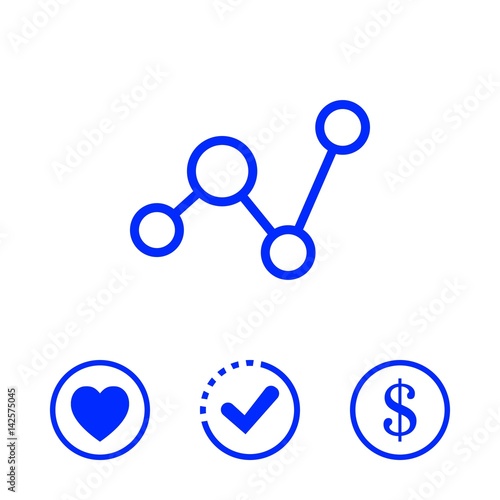 social network icon stock vector illustration flat design