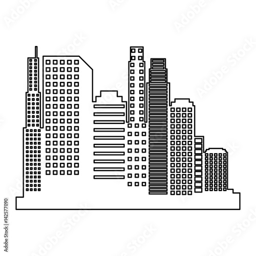 new york cityscape icon vector illustration design