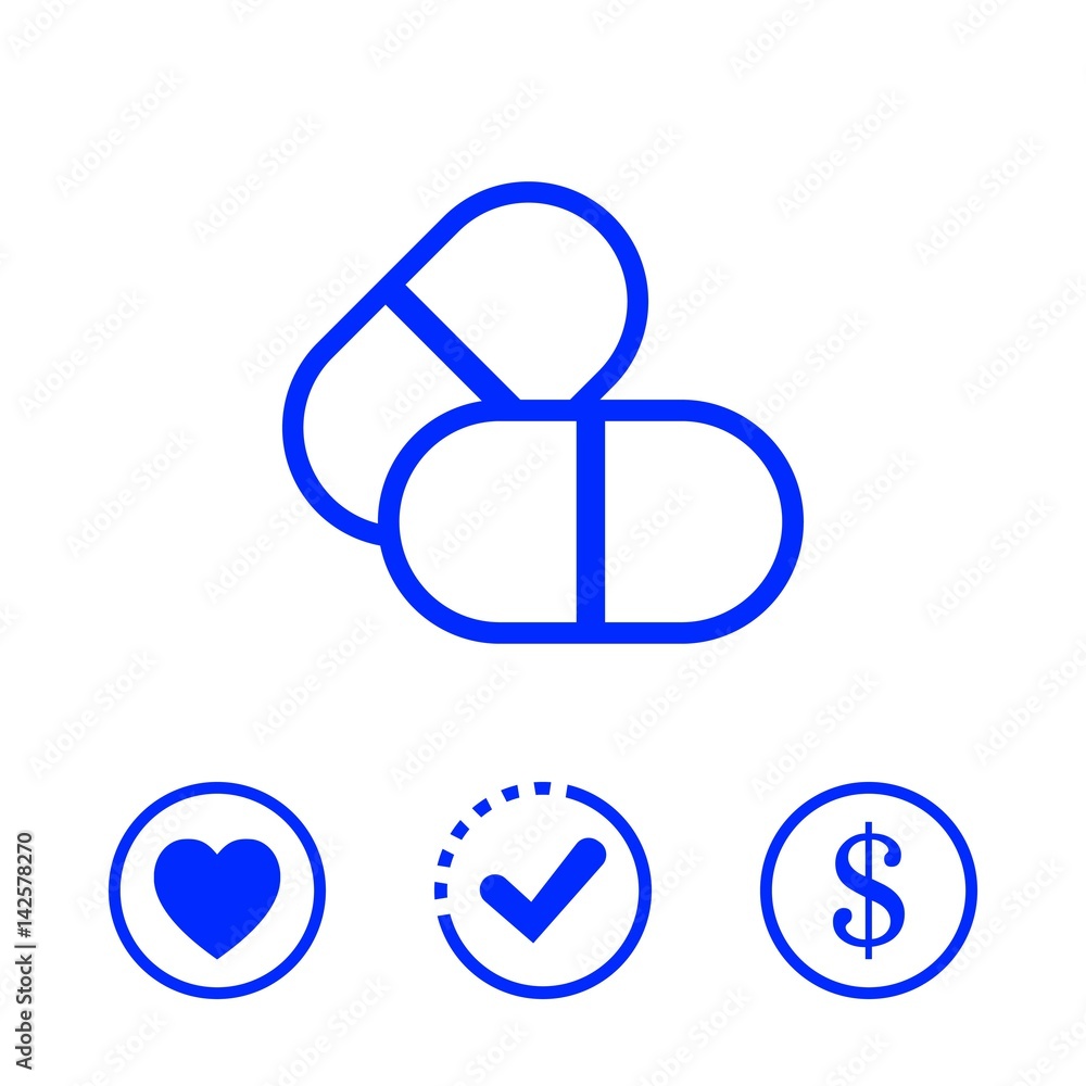 pills icon stock vector illustration flat design pills icon stock vector illustration flat design