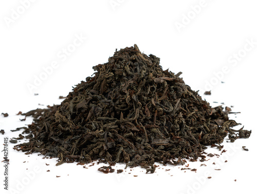 Heap of black tea