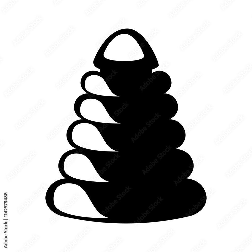 pile rings toy icon vector illustration design pile rings toy icon vector illustration design