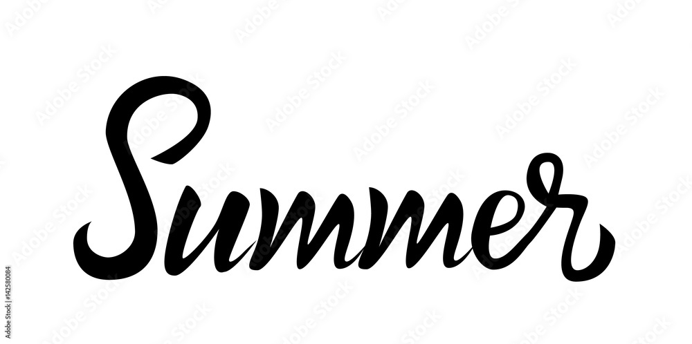 Fototapeta premium summer lettering