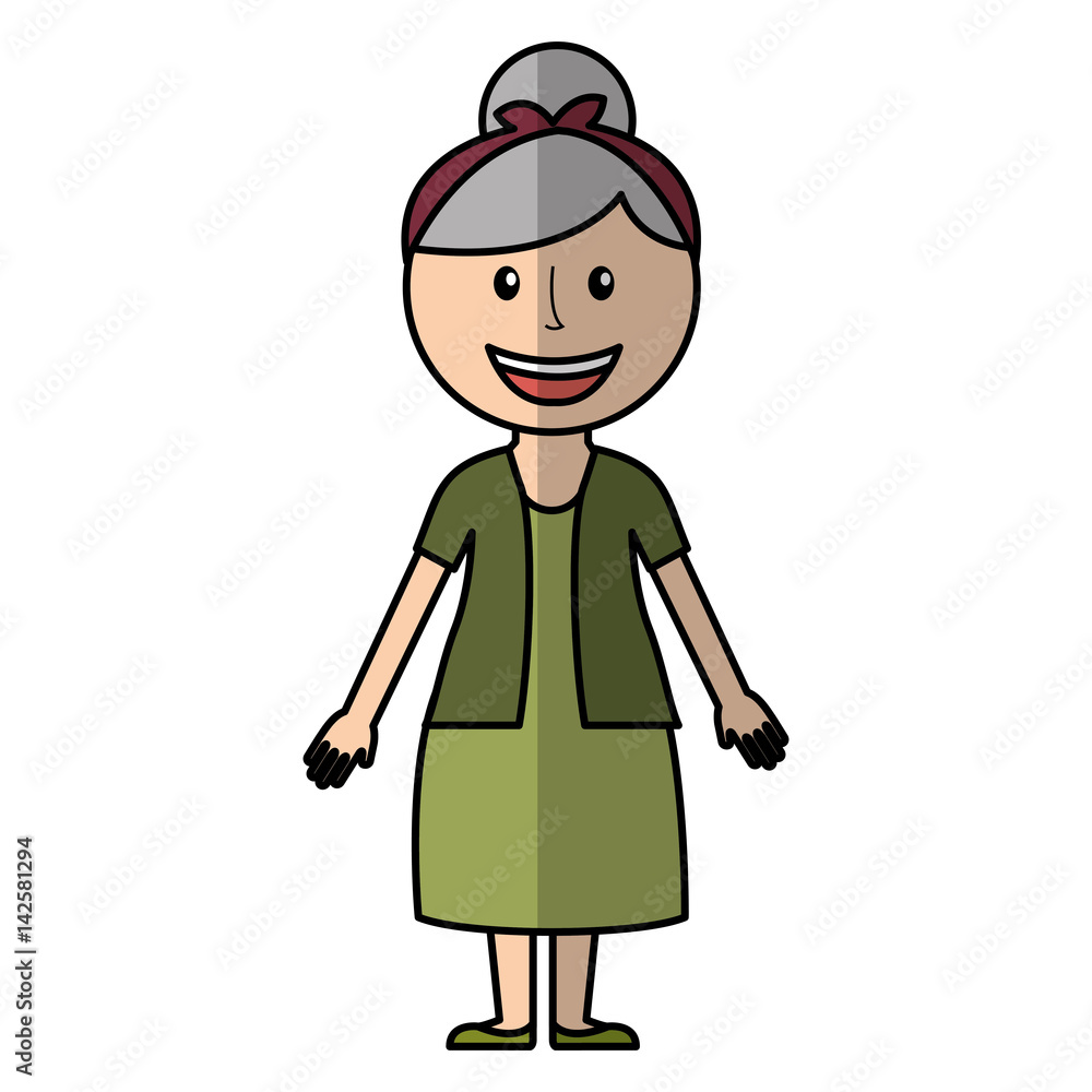 grandmother avatar character icon vector illustration design grandmother avatar character icon vector illustration design