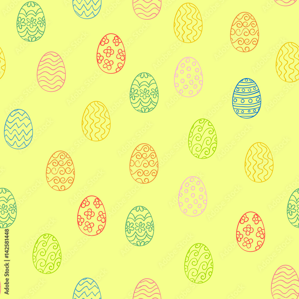 Golden Easter eggs pattern Golden Easter eggs pattern