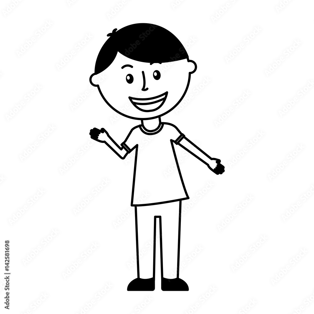 little boy avatar character vector illustration design little boy avatar character vector illustration design