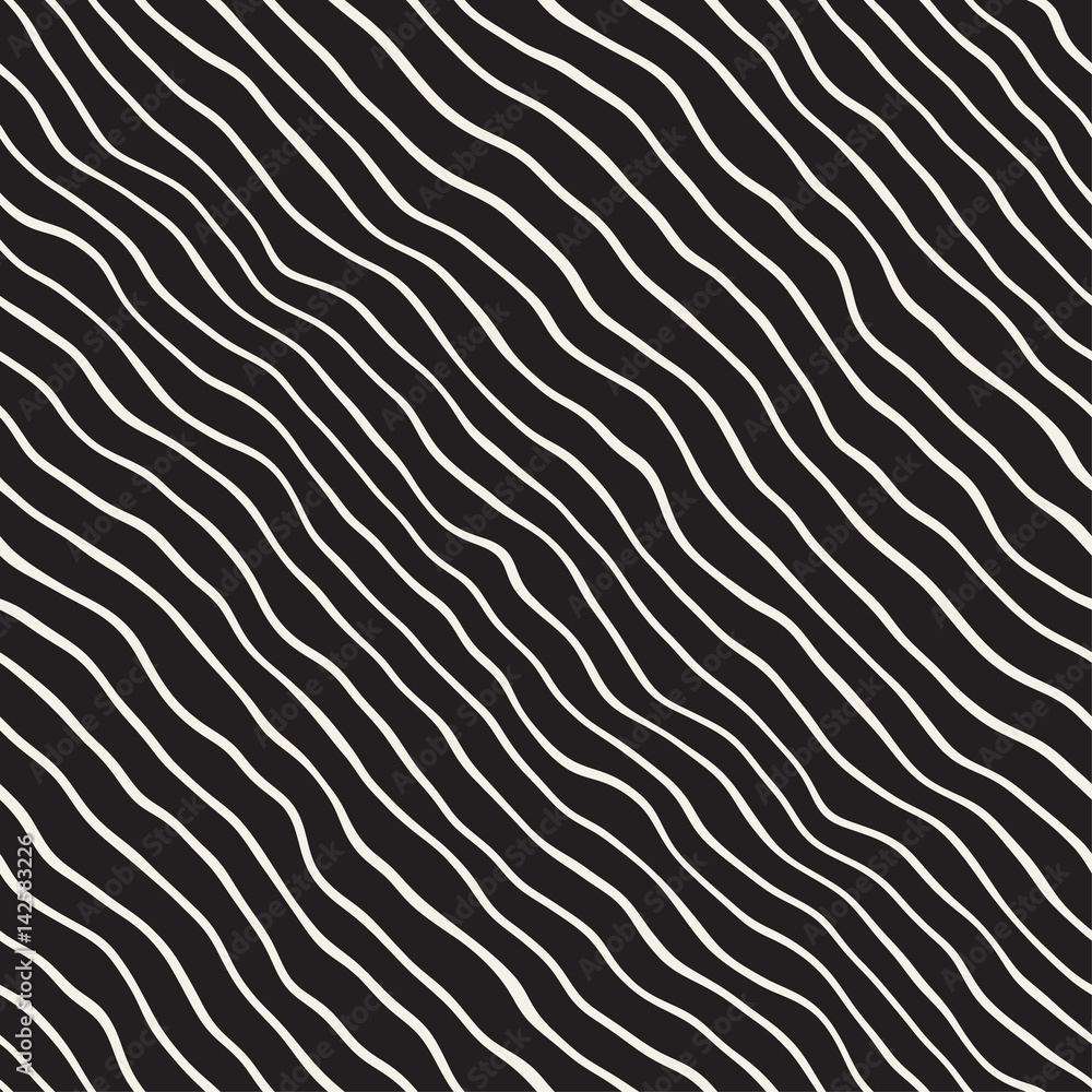 Wavy Ripple Hand Drawn Lines. Abstract Geometric Background Design. Vector Seamless Pattern. Wavy Ripple Hand Drawn Lines. Abstract Geometric Background Design. Vector Seamless Pattern.
