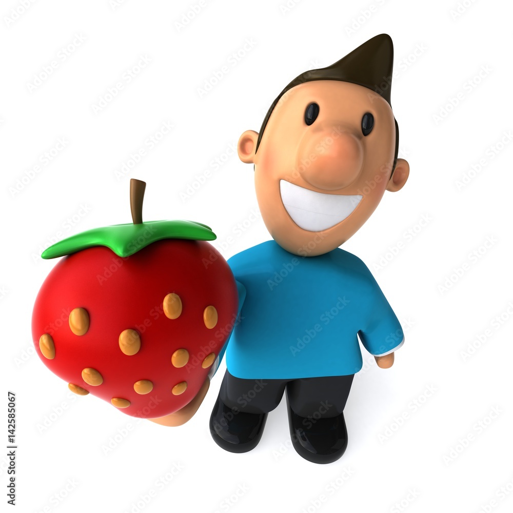 Fun casual man - 3D Illustration Fun casual man - 3D Illustration