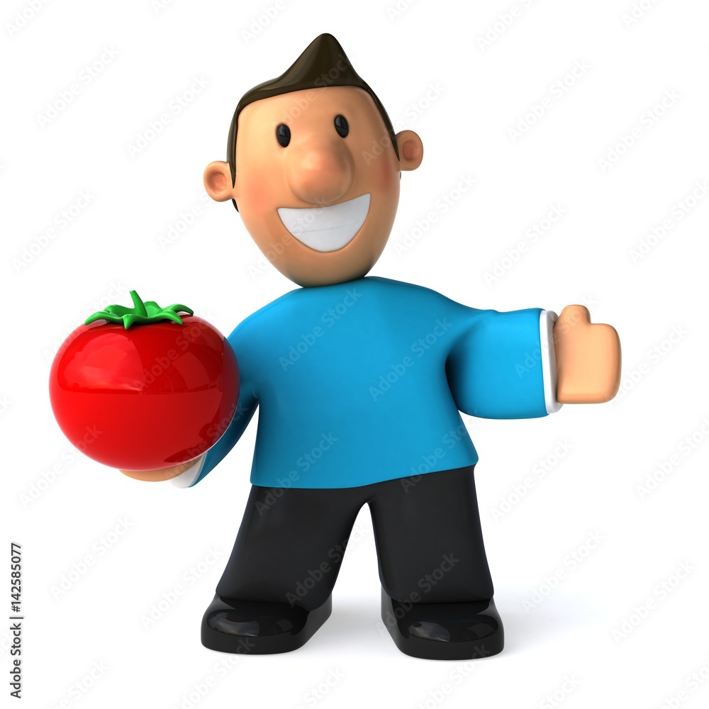Fun casual man - 3D Illustration Fun casual man - 3D Illustration
