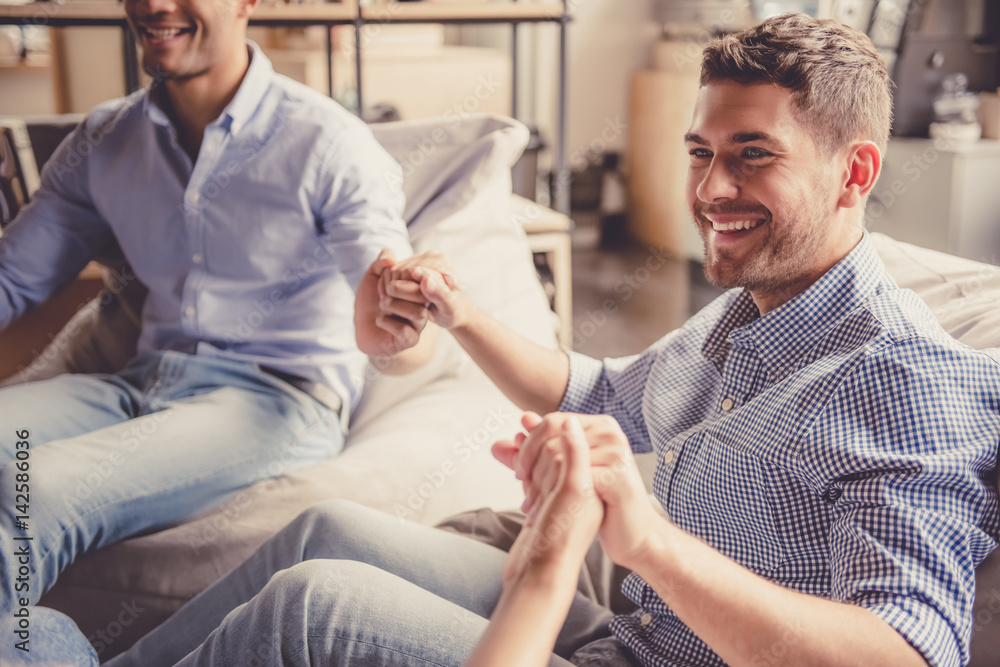 Young people communicating