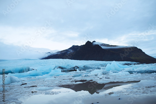 Mountain in Iced Sea