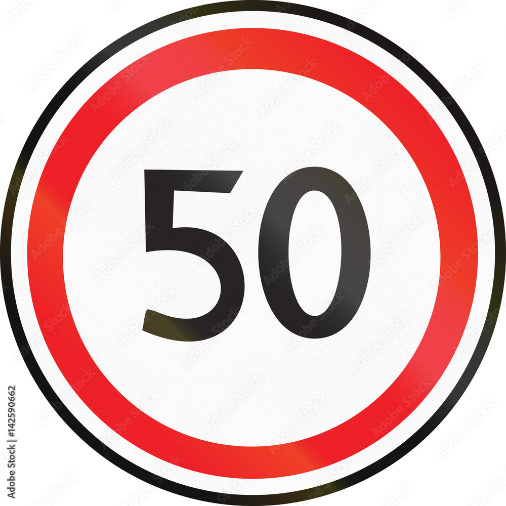 Belarusian regulatory road sign - Maximum speed limit Belarusian regulatory road sign - Maximum speed limit