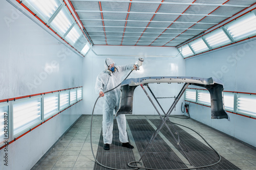 Repair and painting car car mechanic