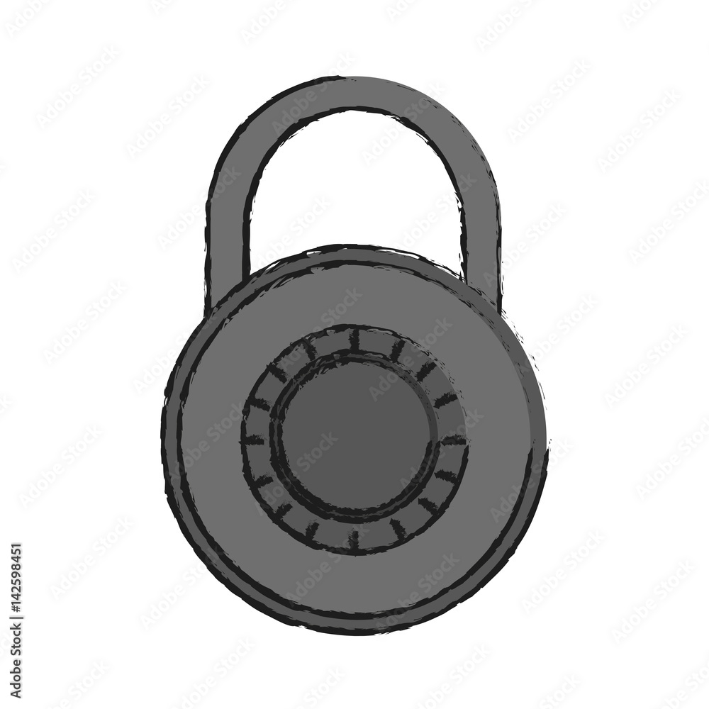 padlock icon over white background. vector illustration padlock icon over white background. vector illustration