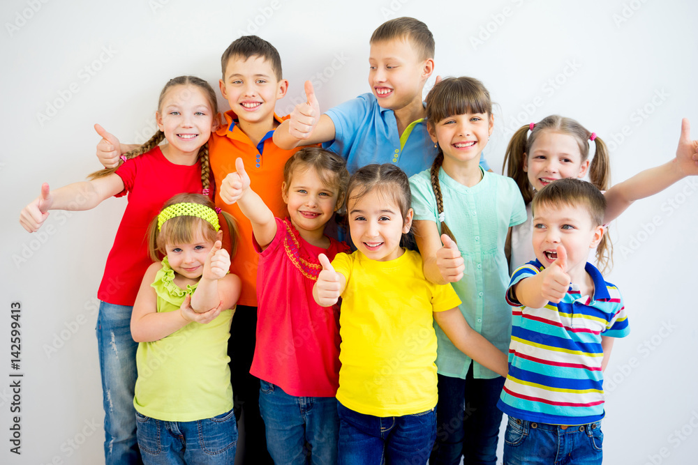 Kids thumbs up Kids thumbs up