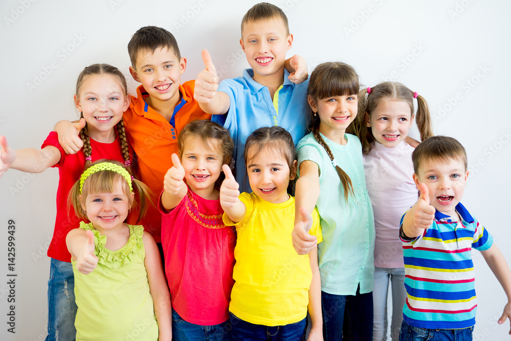 Kids thumbs up Kids thumbs up