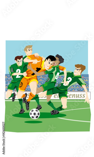 fußball kampf