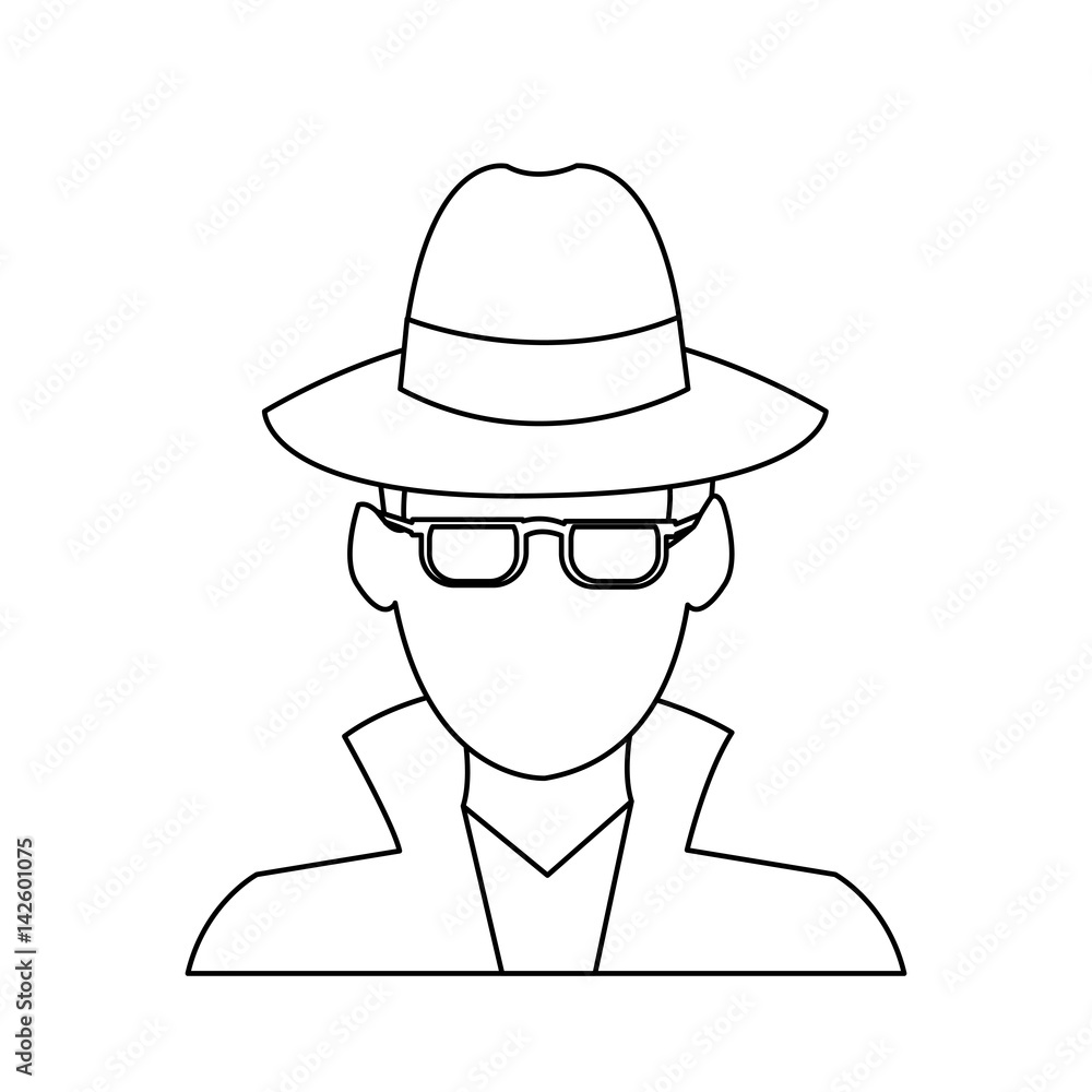 suspicious looking man icon image criminal vector illustration design suspicious looking man icon image criminal vector illustration design