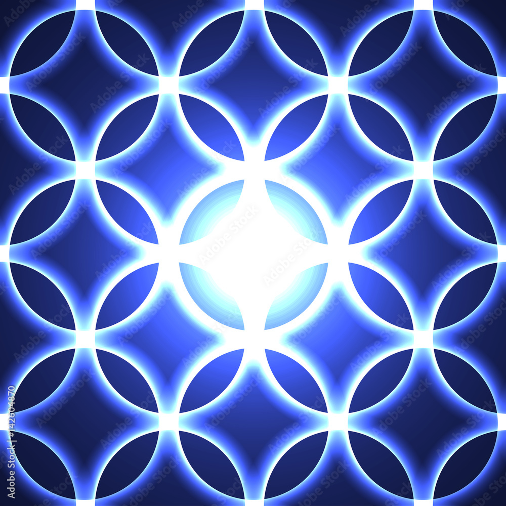 Light design round element accent mesh form particle