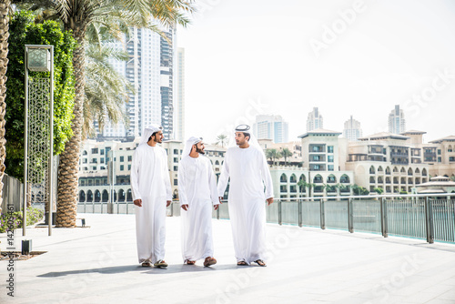 Photography Arabian businessmen meeting outdoors