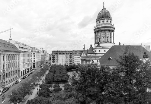 BERLIN, GERMANY- October 7, 2016: Traditional old buildings. Beautiful street view of Traditional old buildings in Berlin on October 7, 2016. BERLIN, Germany.