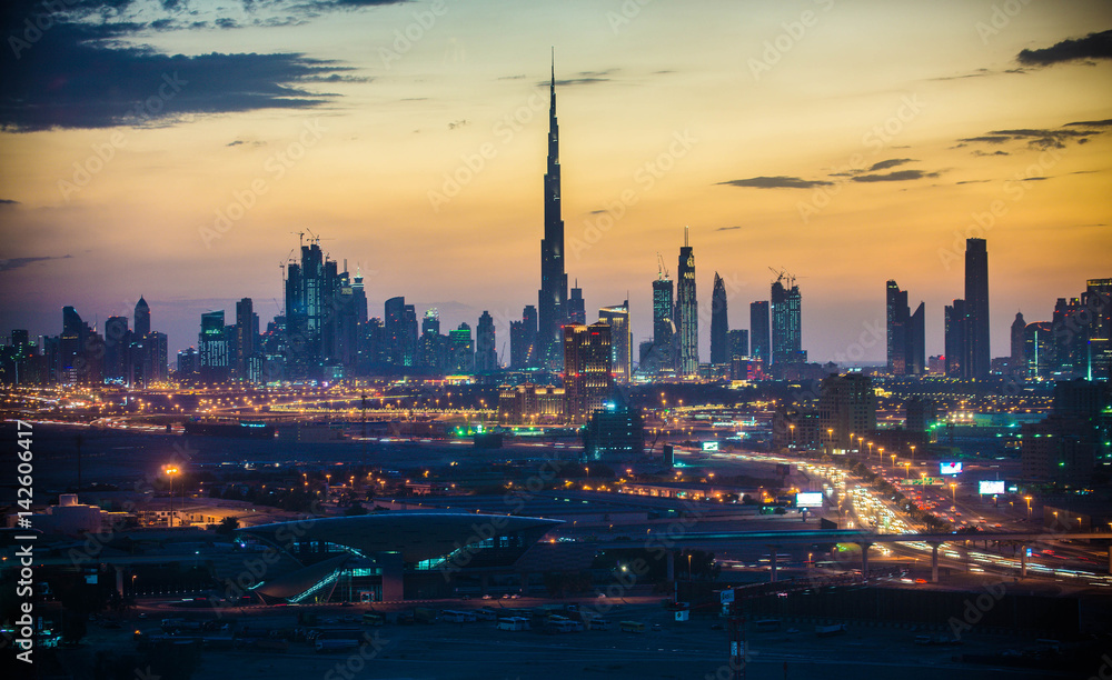 Naklejka premium Dubai cityscape