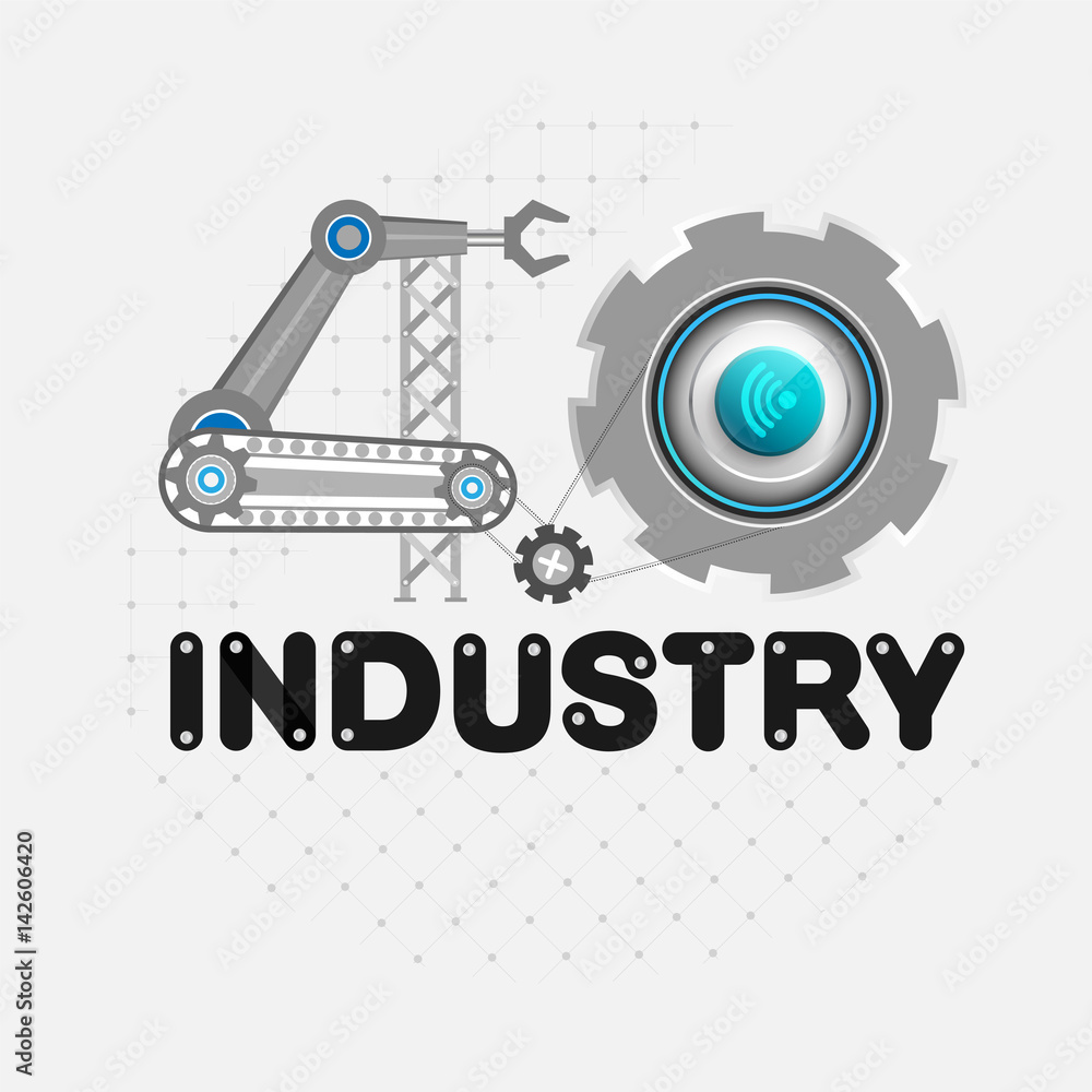 Industry 4.0 vector illustration Industry 4.0 vector illustration