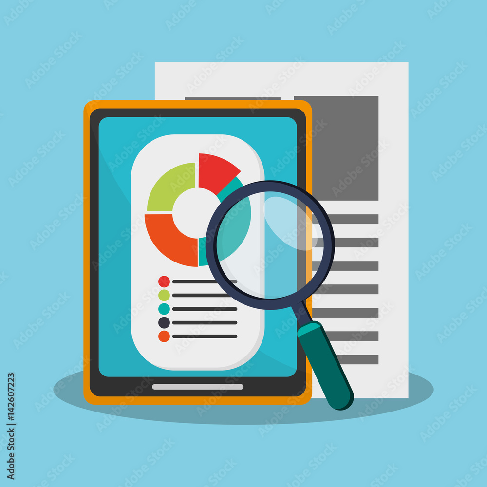graph charts and office gadgets related icons image vector illustration design graph charts and office gadgets related icons image vector illustration design