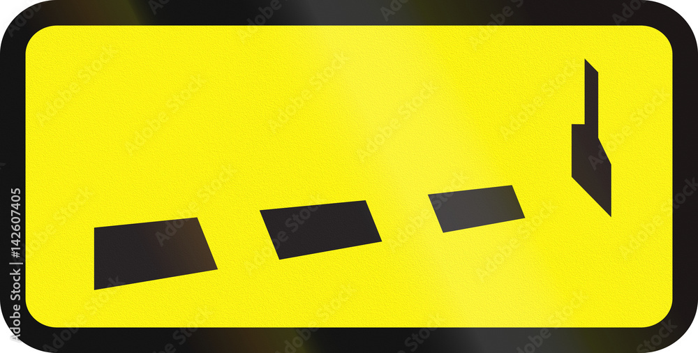 Belarusian road sign - Road marking renovation Belarusian road sign - Road marking renovation