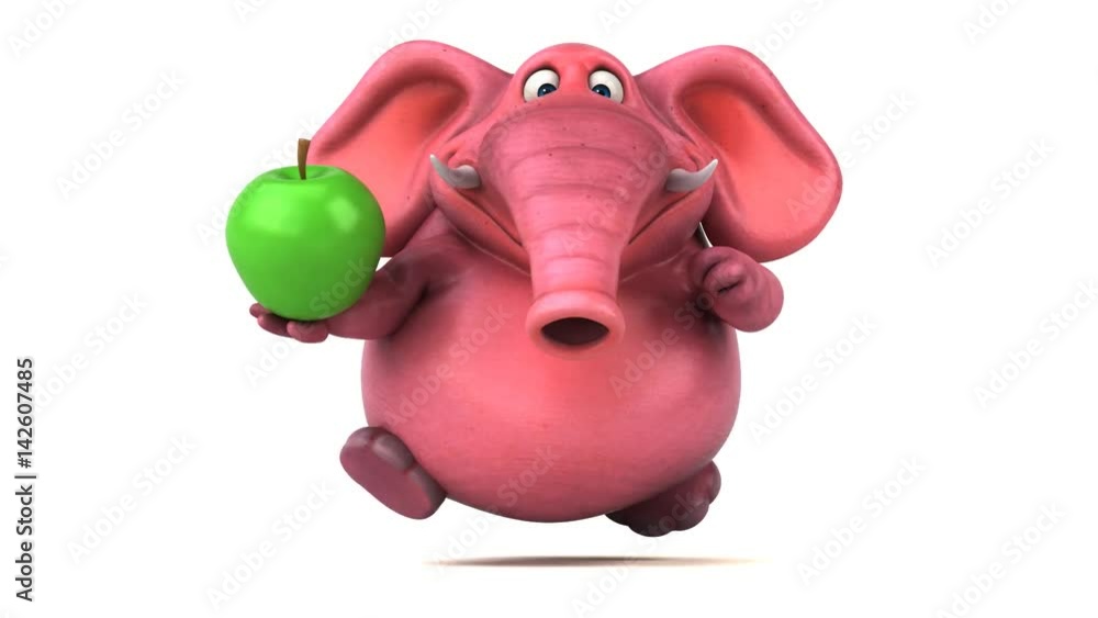 Pink elephant - 3D Animation Pink elephant - 3D Animation