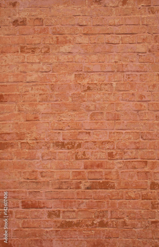 Background of old vintage dirty brick wall with  texture