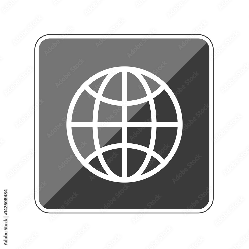 App Button schwarz reflektierend - Globus Drahtmodell App Button schwarz reflektierend - Globus Drahtmodell