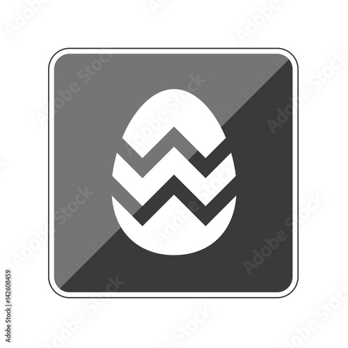 App Button schwarz reflektierend - Osterei